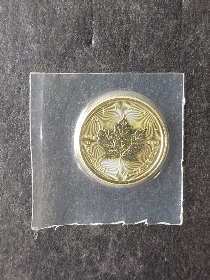 2023 Canada $5 1/10oz Gold Maple Leaf in Mint Plastic