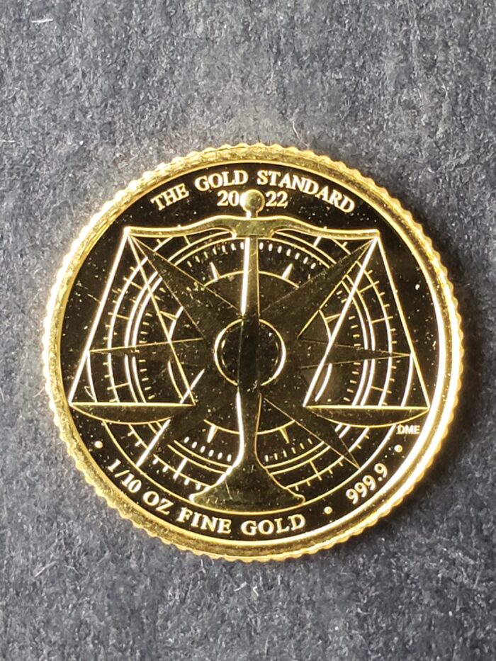 2022 Great Britain 10 Pound 1/10oz Gold The Gold Standard Coin