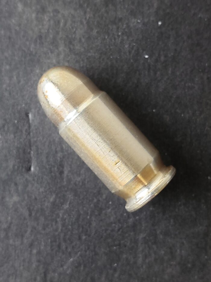 1oz Silver Piece Fashioned as a .45 ACP Round