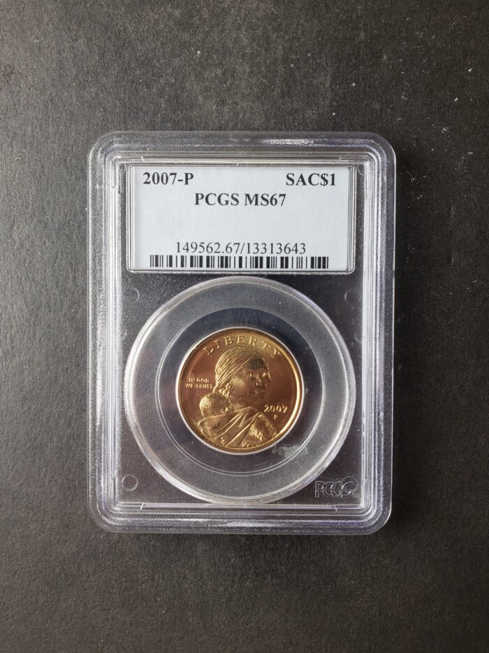 2007 P $1 Sacagawea Dollar PCGS MS67