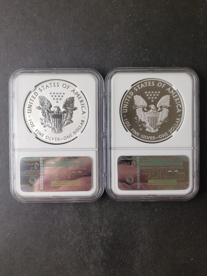2013 West Point Silver Eagle Set NGC 69s - Image 2