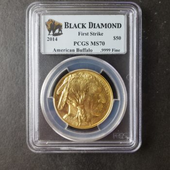 2014 $50 American Buffalo 1oz Gold Coin PCGS MS70