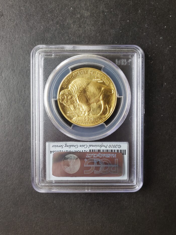 2014 $50 American Buffalo 1oz Gold Coin PCGS MS70 - Image 2