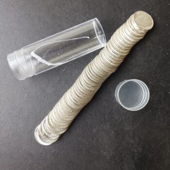Tube of 50 1960 D 10c Roosevelt Silver Dimes