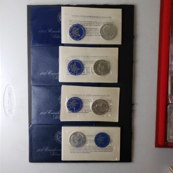 1971, 1972, 1973, and 1974 UNC $1 Eisenhower 40% Silver Dollars at Melt