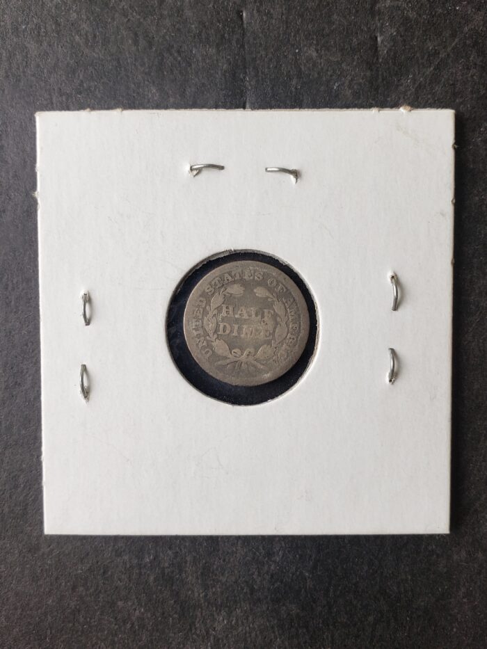 1853 5c Seated Liberty Silver Half Dime - Image 2