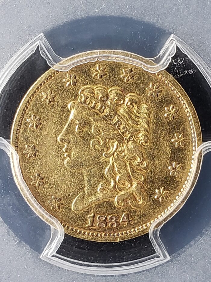 1834 $2.50 Classic Head Gold Quarter Eagle PCGS XF45 - Image 2