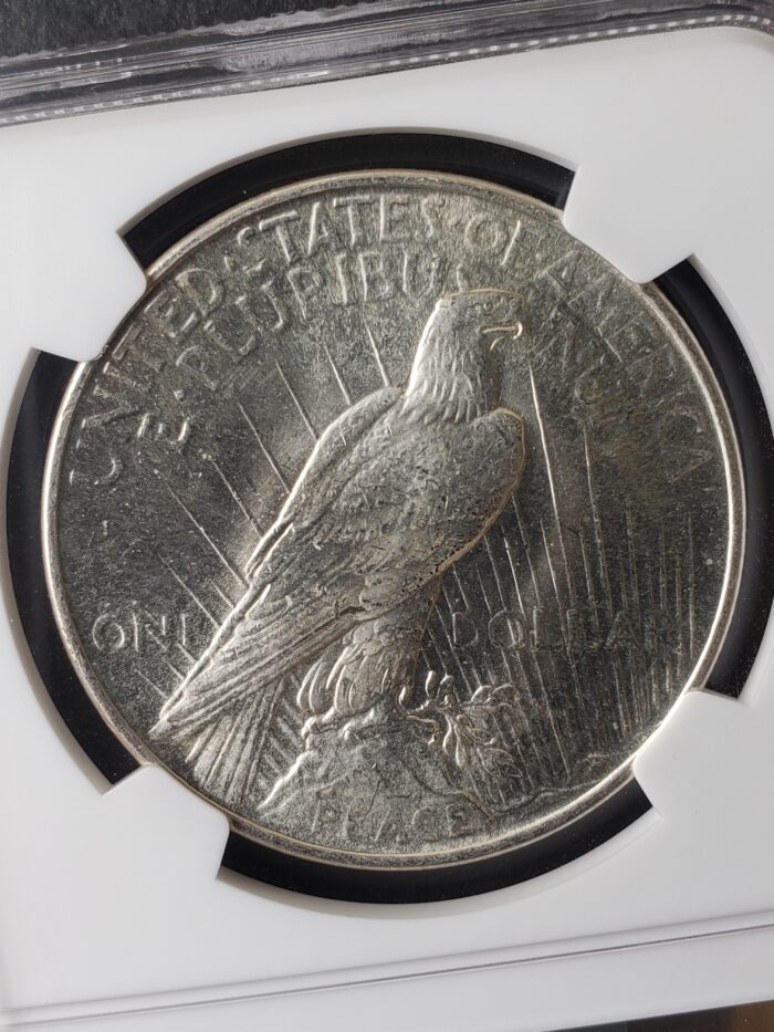 1922 $1 Peace Silver Dollar NGC MS66 - Image 3
