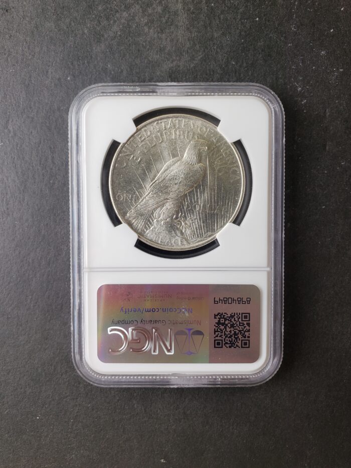 1922 $1 Peace Silver Dollar NGC MS66 - Image 4